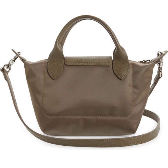 BNWT Longchamp Le Pliage Neo Nylon Extra Small Taupe Bag - Picture 4 of 9